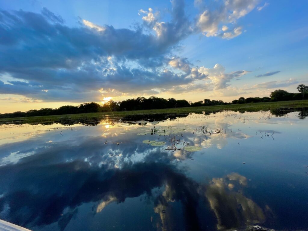 The Thamalakane River at Maun, the river Audi Camp stands on