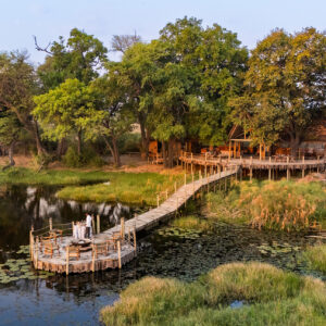 The main area at Sitatunga Private Island, Okavango Delta