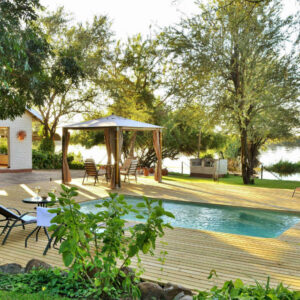 River View Lodge on the banks of the Chobe River, Kasane