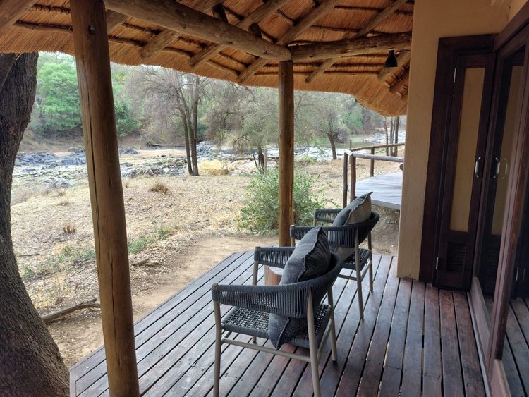 博茨瓦纳图利地区 Limpopo-Lipadi 保护区的 River Camp